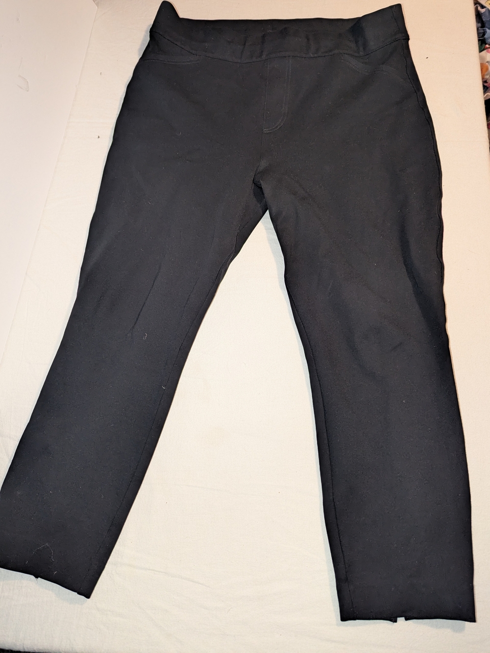 SPANX The Perfect Black Pant Ankle Backseam Skinny Ponte 1X / 1X Regular